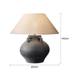 Creative Retro Ceramic LED Table Lamp Bedroom Decor