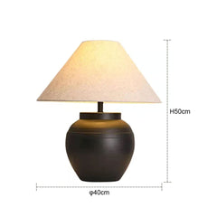 Creative Retro Ceramic LED Table Lamp Bedroom Decor