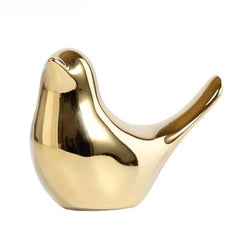 Gold Statue Nordic Ceramic Bird Figurine