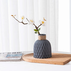 Modern Wave Water Ripple Plastic Vase for Chic Decor