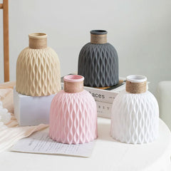 Modern Wave Water Ripple Plastic Vase for Chic Decor