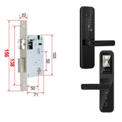 Digital Smart Lock Fingerprint & Password Key Unlock