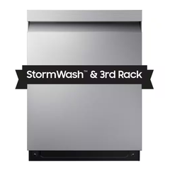 Smart 46 dBA Dishwasher with StormWash and AutoRelease Door, Stainless Steel.