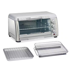 Toaster Oven with Air Fry 1400W 6-Slice Stainless Steel