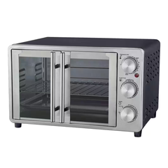 French Door Convection Oven1500W 6-Slice Gray Stainles