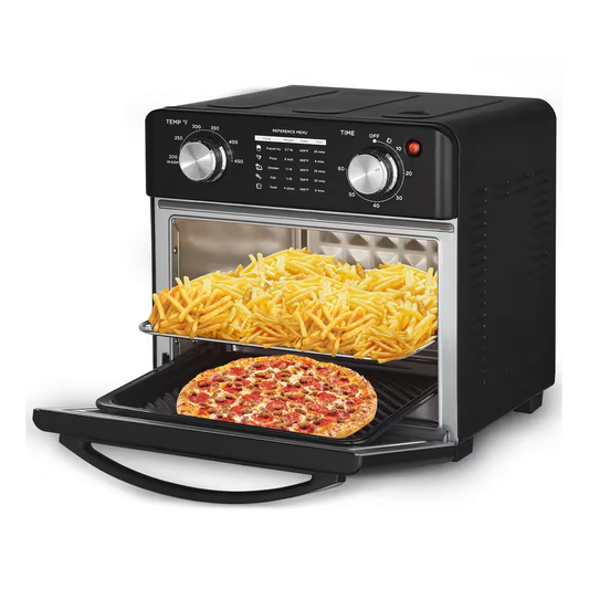 Toaster Oven, 4-Slice, Black SS Geek Chef 10 QT Air Fryer