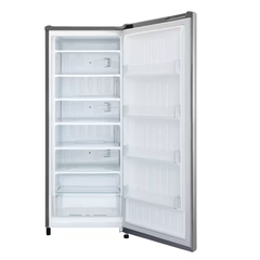 20 in. W. 6 cu. ft. Single Door Upright Freezer with Direct Cooling in Platinum Silver