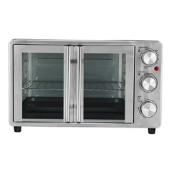 French Door Convection Oven1500W 6-Slice Gray Stainles