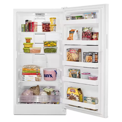 Garage Ready Upright Freezer 14.2 cu. ft. White Frost-Free