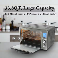 Digital Toaster Oven 1.31 Cu. Ft. 6-Slice Stainless Steel