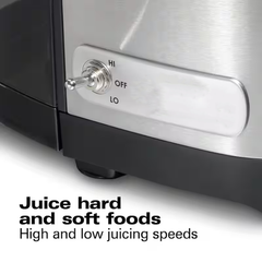 Wide Chute "1100W 16oz Black Centrifugal juicer