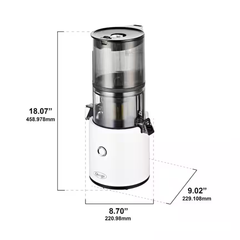 Easy & Efficient Effortless Batch Juicer White,