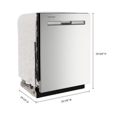 Fingerprint Resistant, 47 dBA 24"" Top Control Dishwasher