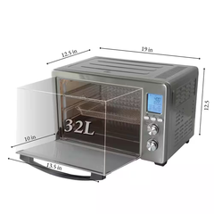 Digital Toaster Oven 1.31 Cu. Ft. 6-Slice Stainless Steel