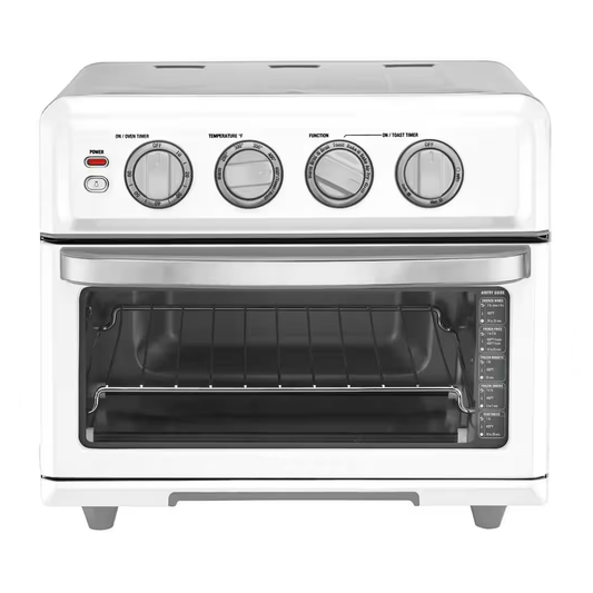 Toaster Oven Air Fryer with Grill 1800W 6-Slice White