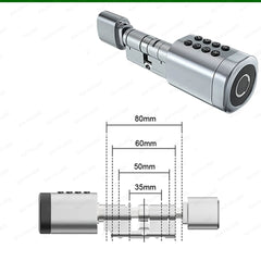 Tuya Smart Cylinder Lock: Bluetooth APP Easy Installation