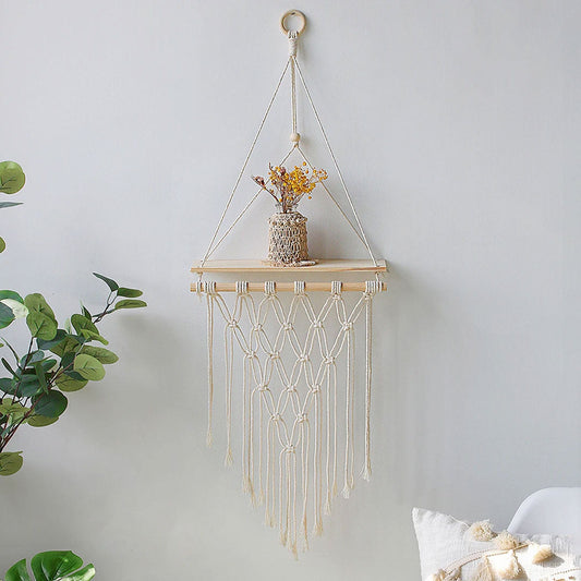 Macrame Wall Hanging Shelf for Stylish Decor