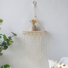 Macrame Wall Hanging Shelf for Stylish Decor