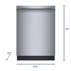 Stainless Steel, Front Control, 46 dBA 24" 300 Series Dishwasher