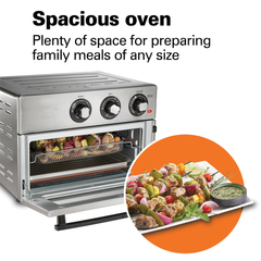 Oven with Air Fry 1800W 6-Slice Stainless Steel Countertop