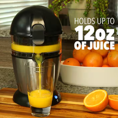 1-Button Press "50W 12 oz Stainless Steel Citrus Juicer, Auto