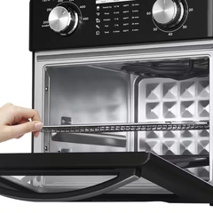 Toaster Oven, 4-Slice, Black SS Geek Chef 10 QT Air Fryer