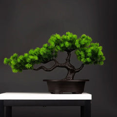 Natural Charm Artificial Pine Bonsai for Desktop Decor