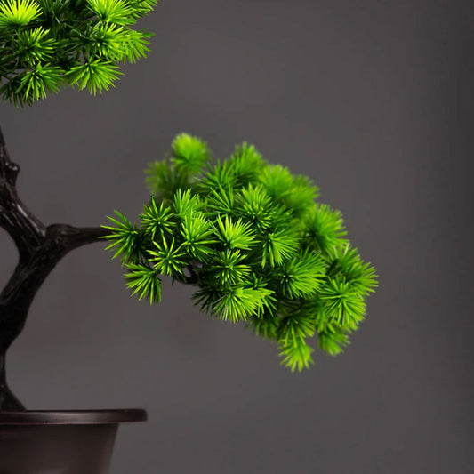 Natural Charm Artificial Pine Bonsai for Desktop Decor