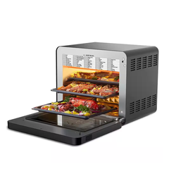 Toaster Oven 26 qt 1650W 6-Slice Black Stainless Air Fryer