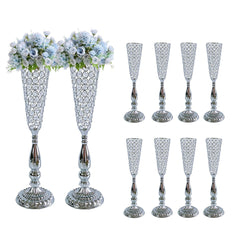 Glamorous Centerpieces Gold Crystal Flower Stands