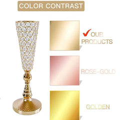 Glamorous Centerpieces Gold Crystal Flower Stands