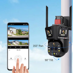 360° Security LS VISION 10K 20MP WiFi Camera with 20X Zoom and AI Tracking