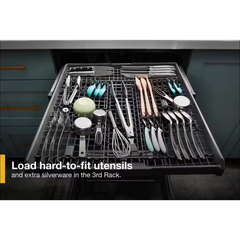 Fingerprint Resistant, 3rd Rack 24" Top Control Dishwasher