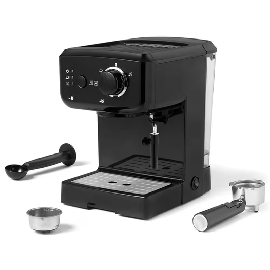 Cappuccino Machine 2 Cup Black Espresso