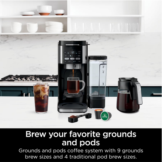 K-Cup Compatible Dual Brew 12-Cup Hot & Iced Coffee Maker