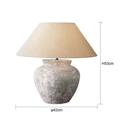 Creative Retro Ceramic LED Table Lamp Bedroom Decor