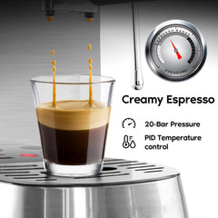 Machine with Frother CM5418 Silver Stainless Steel Espresso